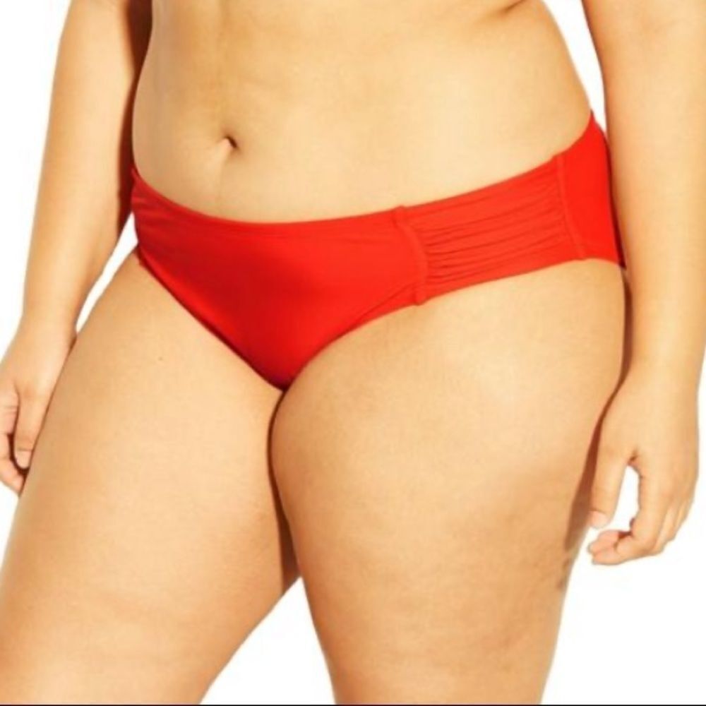 Xhilaration Orange Hipster Swim Bikini Bottom Size 20W NWT